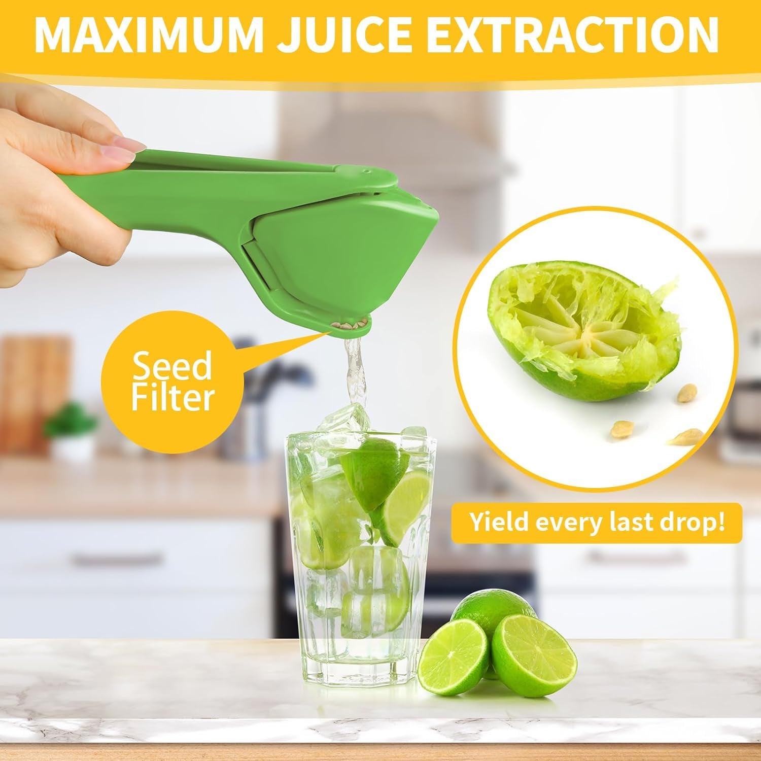 Liger Plastic Manual Handheld Lemon & Orange Squeezer Juice (1 Pc) Your Brand