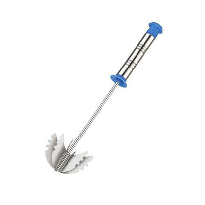 Your Brand stainless steel hand blender for lassi with ergonomic handle and spiral whisk design