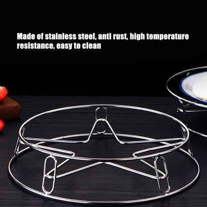 Stainless steel pot rack made of anti-rust material with high temperature resistance and easy to clean design