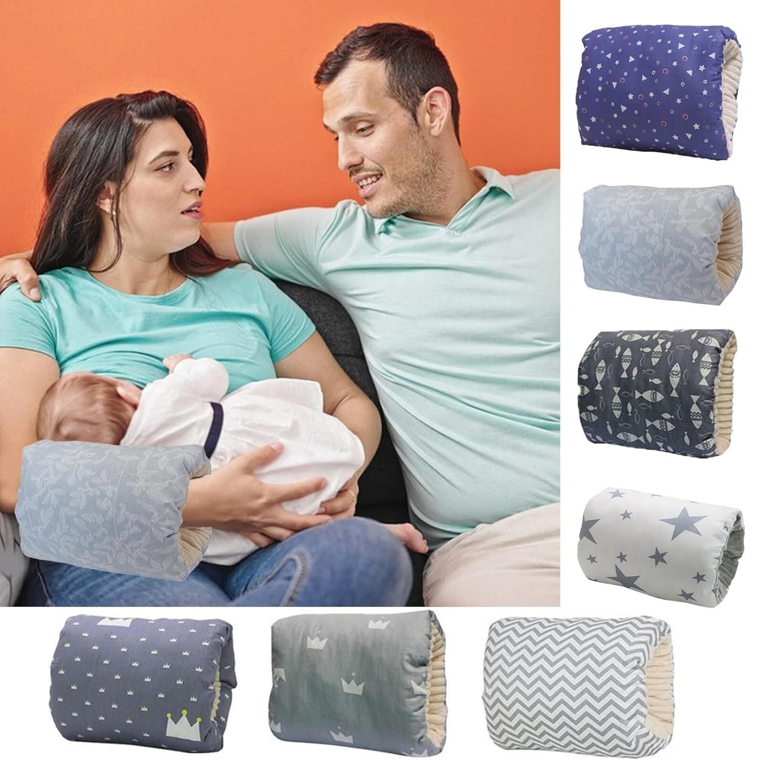 Supportive cozie cradle pillow designed for comfortable baby holding and support during feeding
