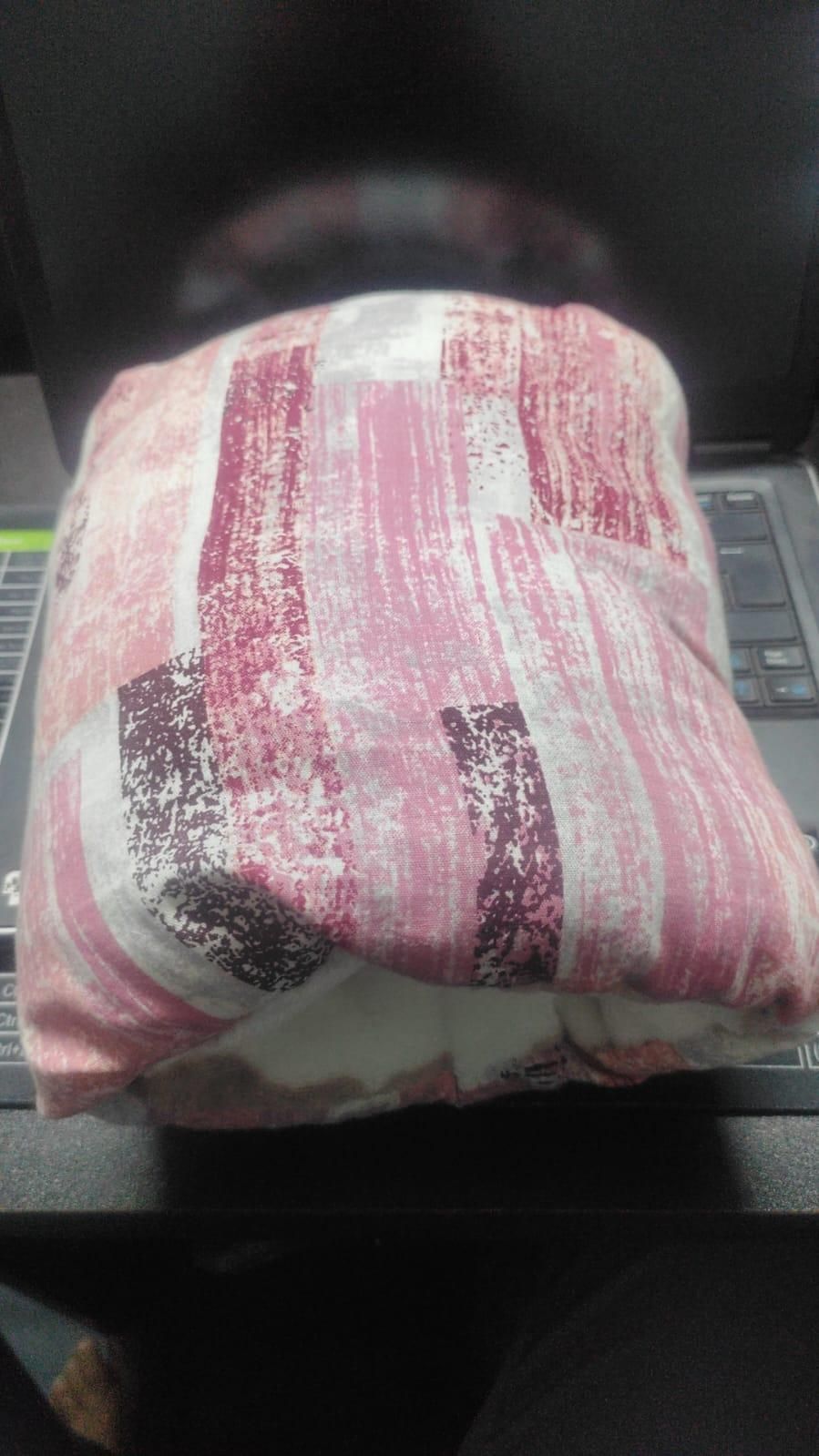 Soft Supportive Cozie Cradle Pillow in Artistic Pink Pattern for Comfort and Support
