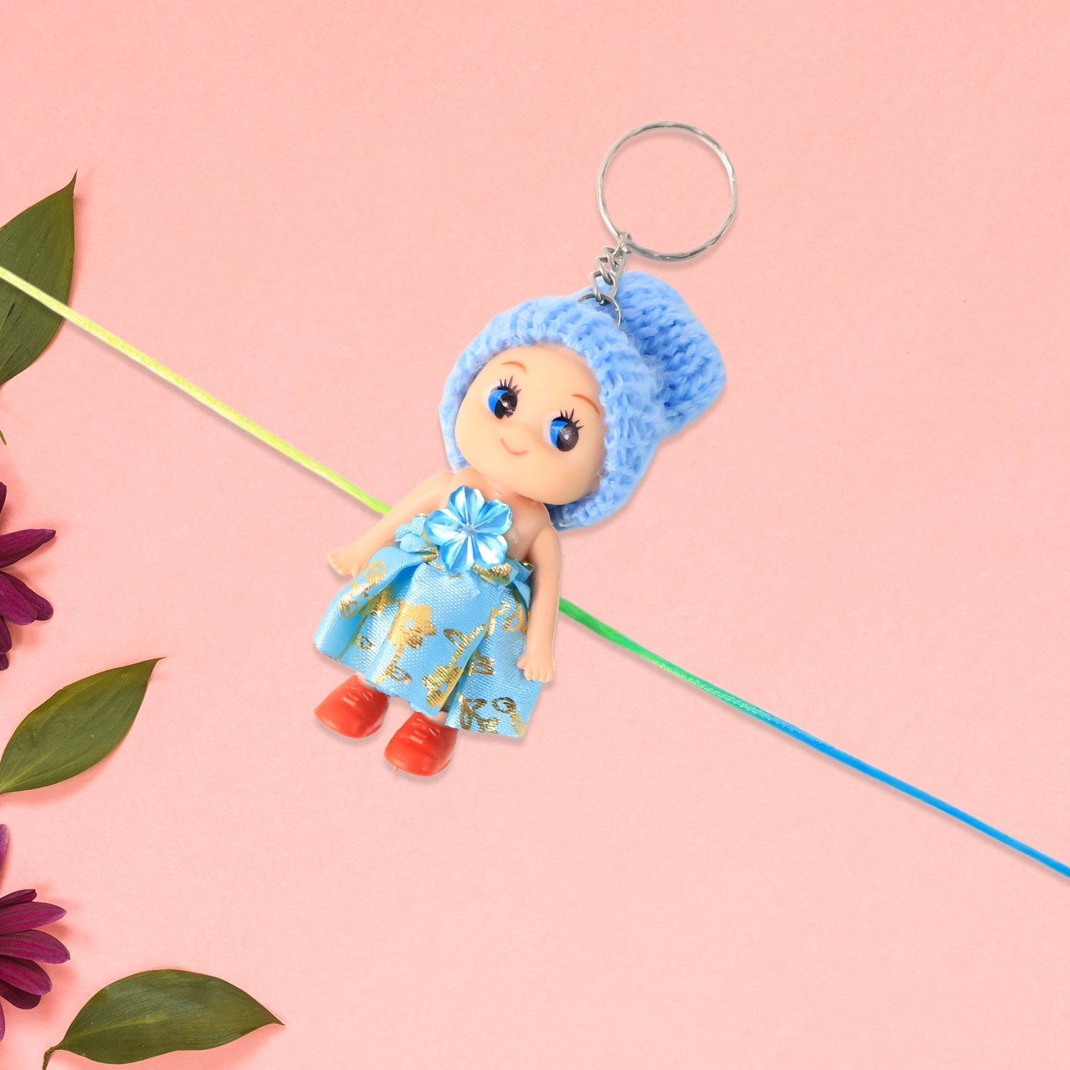 2-in-1 Kids Doll Rakhi cum Keychain – Stylish Soft Toy Rakhi for Raksha Bandhan & Daily Use as Bag or Key Ring (Mix Design) Your Brand