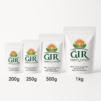 THE GIR FARMER Organic Chana Dal - Size Comparison
