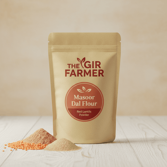 The Gir Farmer Masoor Dal Flour made from red lentils, perfect for healthy cooking and baking