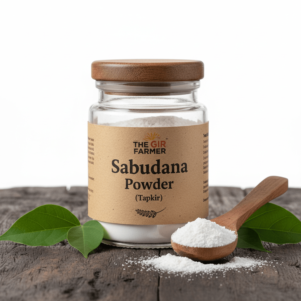 The Gir Farmer Sabudana Powder (Tapkir) | Low Pressure Ground Pure & Healthy Vrat (Fasting) Flour