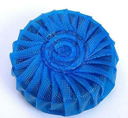 THE GIR FARMER blue toilet cleaning tablets wrapped in textured packaging for bathroom hygiene