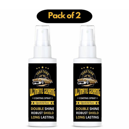 Pack of 2 Ultimate Ceramic Coating Spray for a double shine and robust shield, designed for easy application.