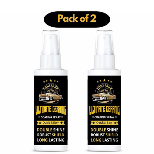Pack of 2 Ultimate Ceramic Coating Spray for a double shine and robust shield, designed for easy application.