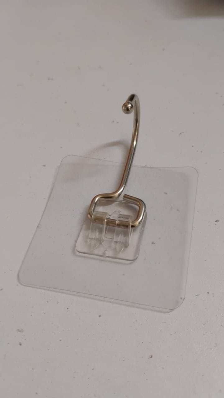 Transparent stainless steel wall hooks designed for easy installation and maximum durability