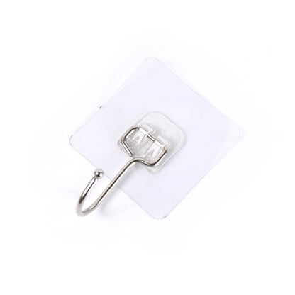 Transparent stainless steel wall hooks for easy and stylish home organization