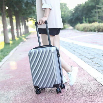 Stylish trolley bag set for men and women with a sleek design, perfect for travel on various terrains