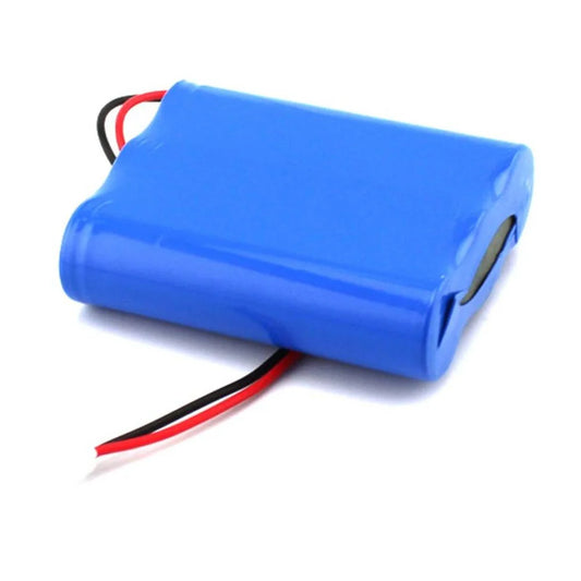 UttamRobotics 11.1V 2500mAh lithium ion battery pack blue shrink wrapped battery with red and black wires