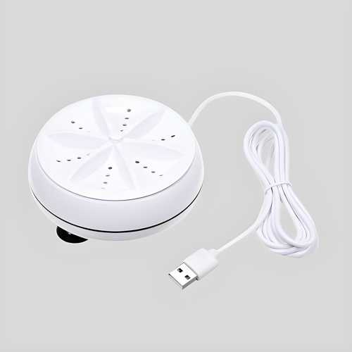 USB powered compact washer for apartments and dorms small portable laundry spinner with suction base