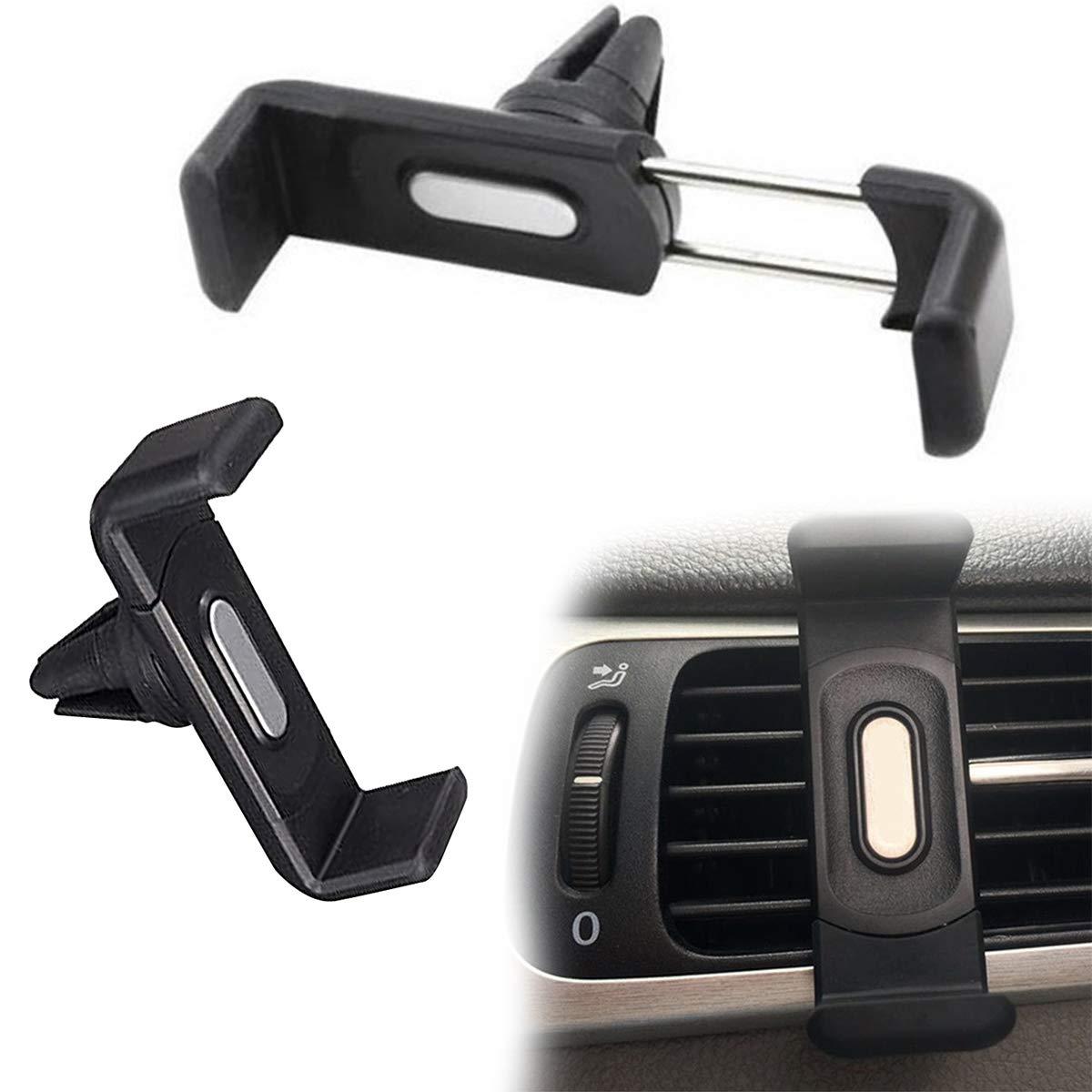Universal car air vent phone holder designed for secure device mounting in vehicles