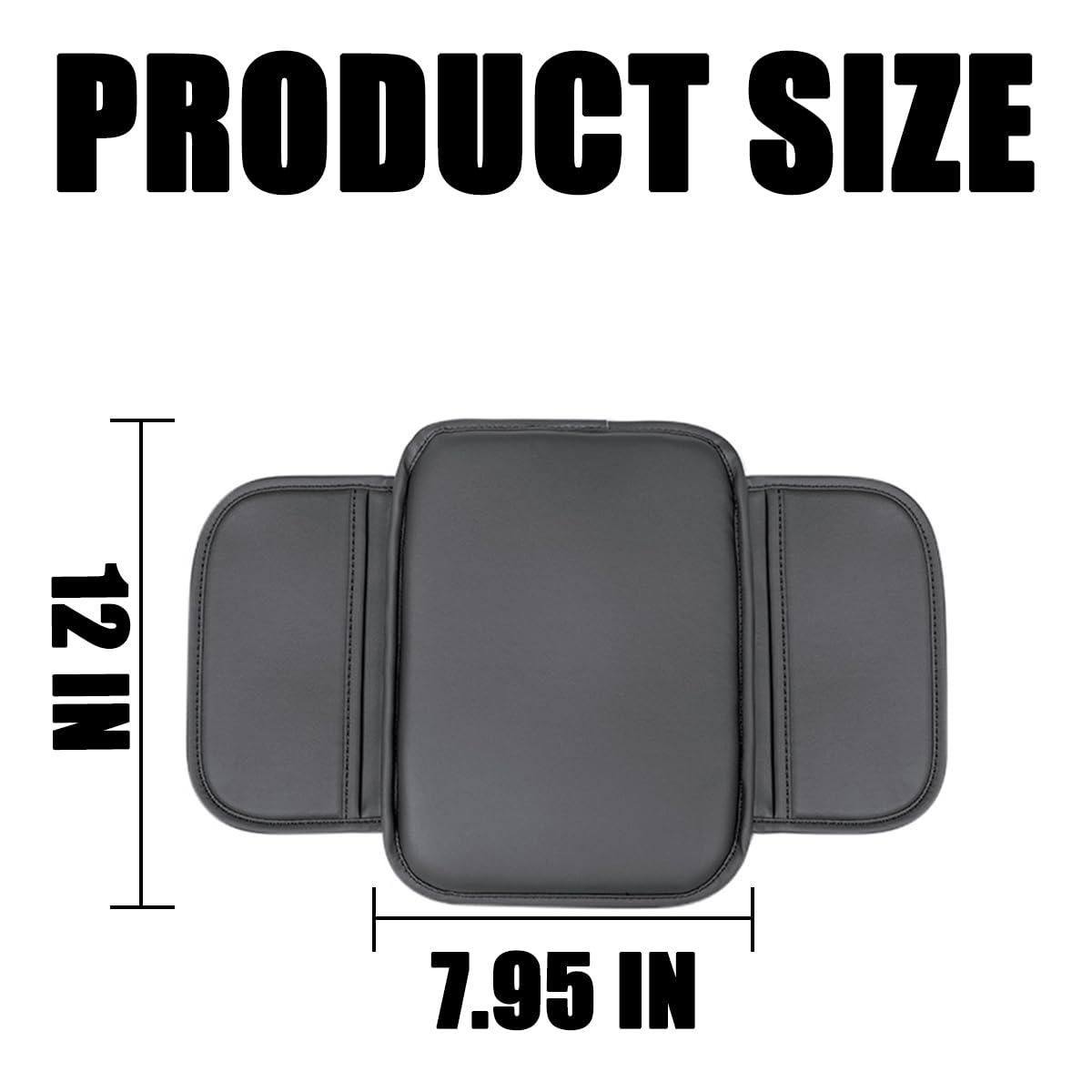 Universal car armrest cushion with dimensions 12 x 7.95 inches for added comfort during drives