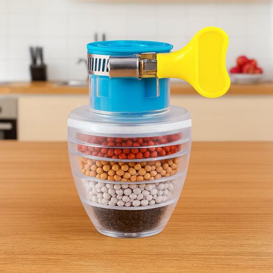 Your Brand universal faucet water filter with multi-layer filtration for clean drinking water