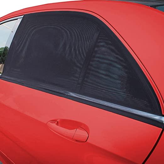 UV protection mesh curtain for car window with sleek design and effective sunblock feature