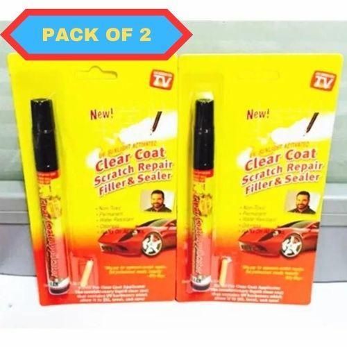 Pack of 2 UV sunlight activated scratch remover pen for easy and effective car scratch repair