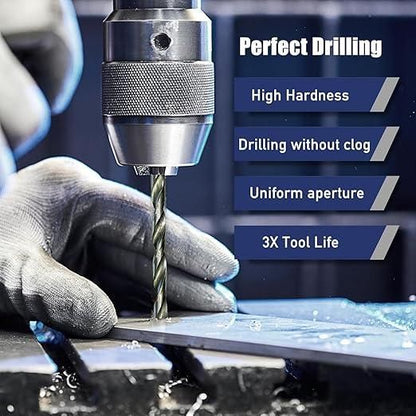 High speed steel drill bits drilling metal with perfect drilling features by THE GIR FARMER