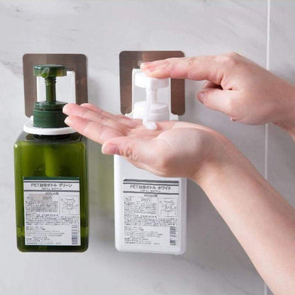 VelvetBubbles wall-mounted shampoo holder with dispenser for easy access in the shower