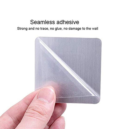 Transparent adhesive for wall-mounted shampoo holder, strong and damage-free for seamless installation