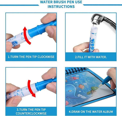 Magic Water Book Set with Water Color Pen