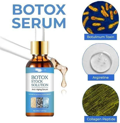 THE GIR FARMER Botox Anti-Aging Serum in a glass bottle with dropper for youthful skin