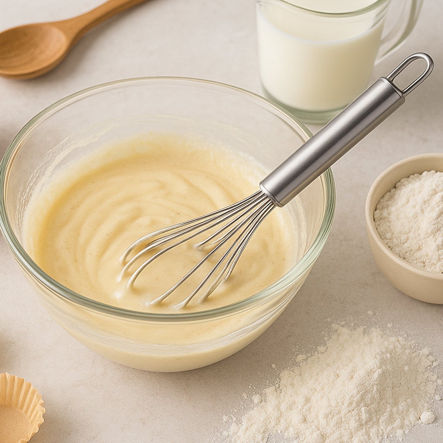 Medium Stainless Steel Balloon Whisk (24cm / 1 Pc) Your Brand