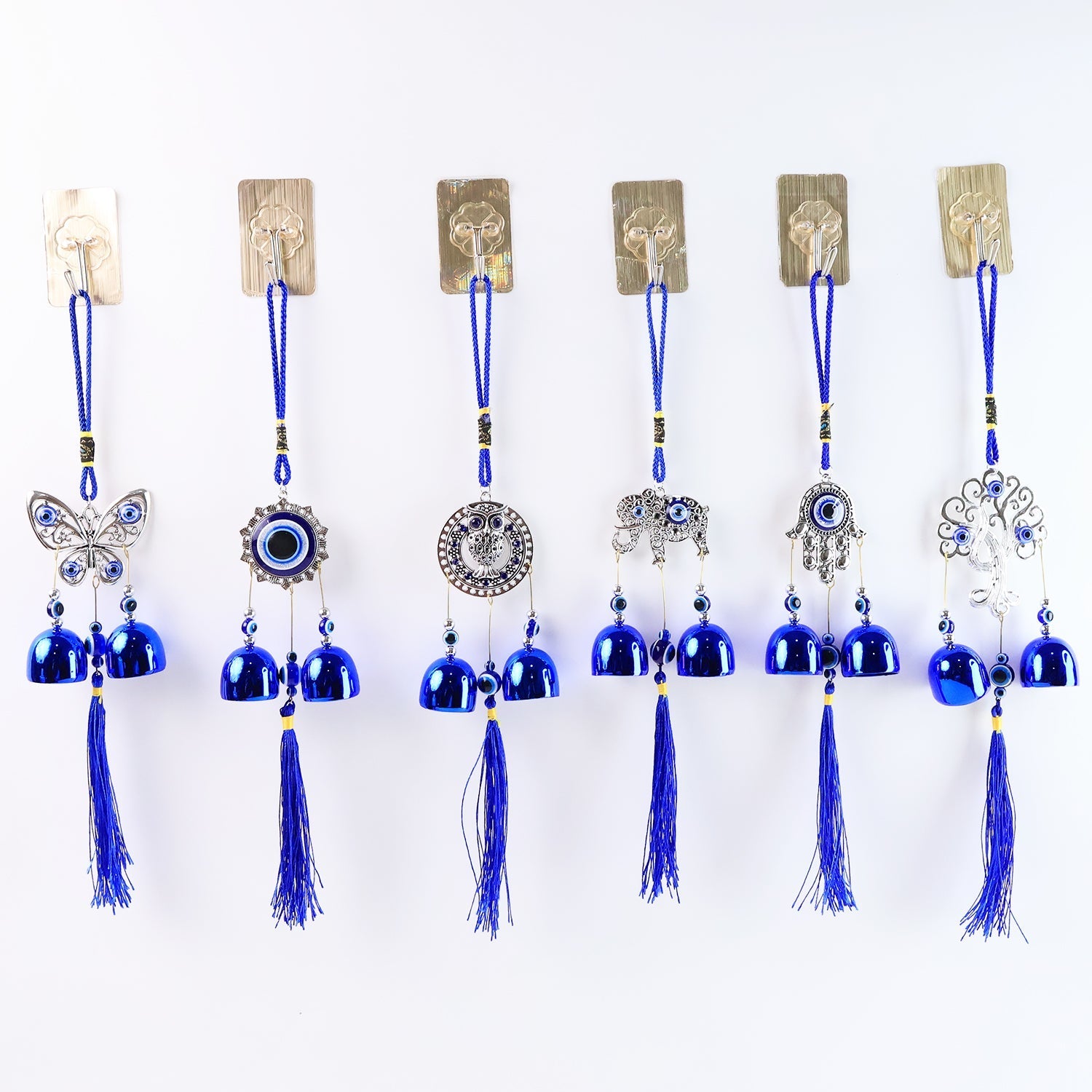 Metal Evil Eye Wind Chime Bells (Mix Design / 1 Pc) Your Brand