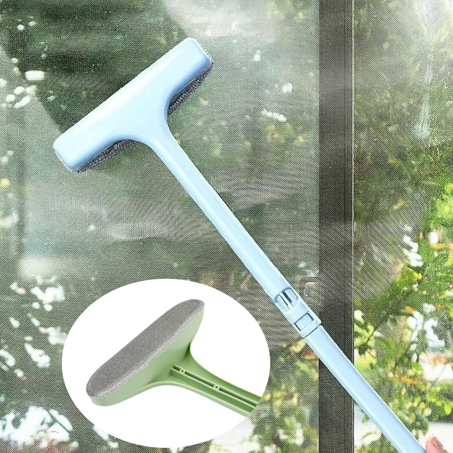 Your Brand window screen cleaning brush designed for easy cleaning of screens and windows