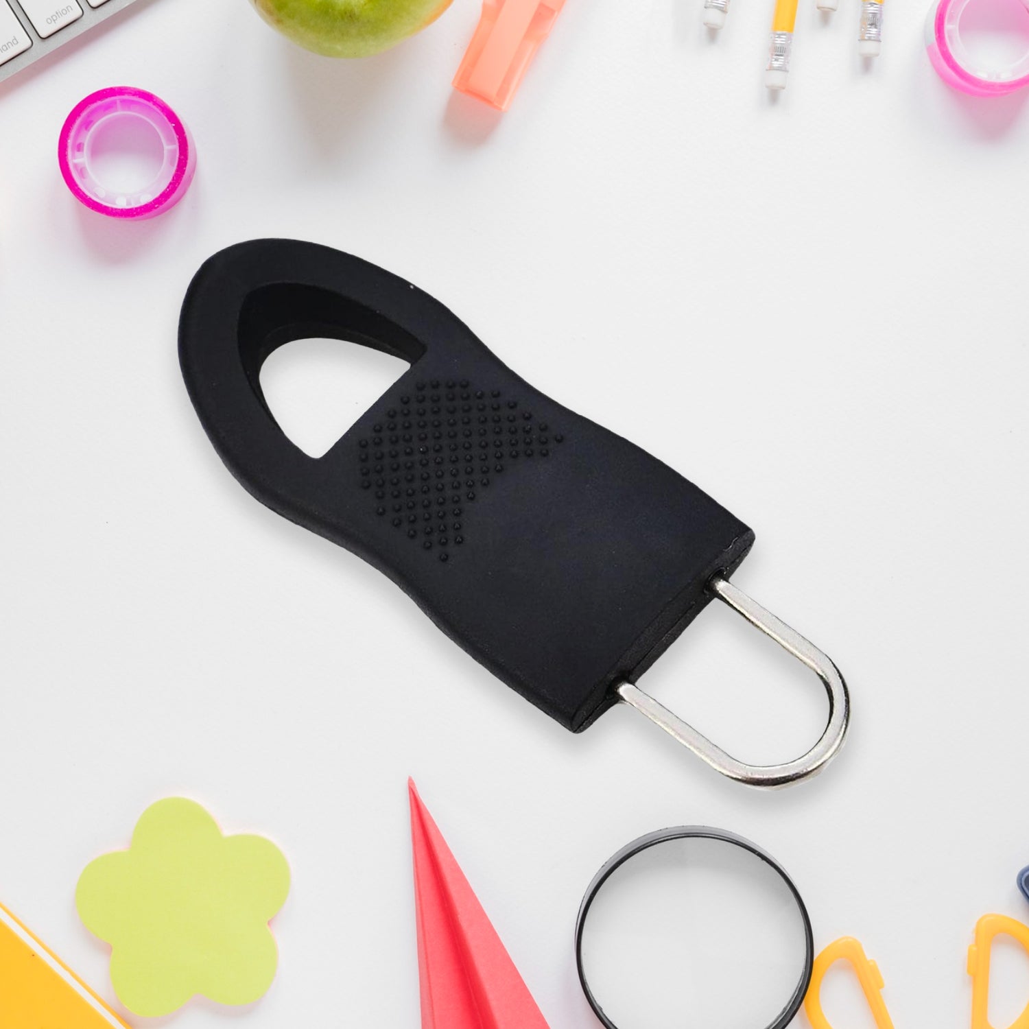Your Brand Zipper Pull Tab Replacement in Black for Easy Gripping and Use